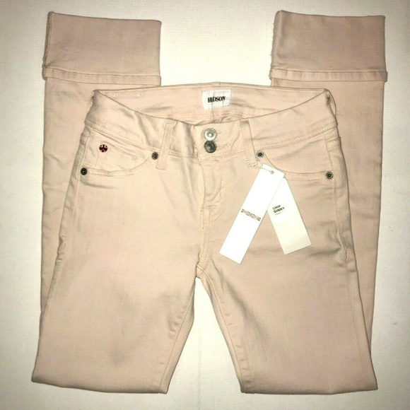 Hudson Cropped Jeans Blush Pale Pink Ginny Crop Cuffed New - Picture 3 of 9